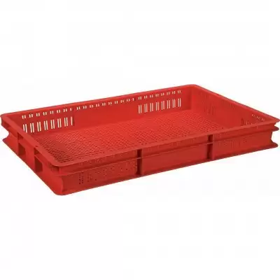 Пластиковый ящик 75х400х600 (Арт.423), без крышки (Красный)
